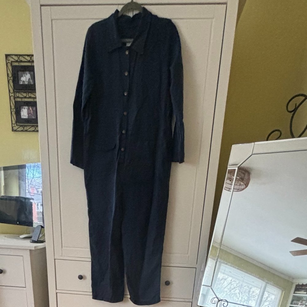 Conscious Clothing Dark blue Linen jumpsuit SZ L